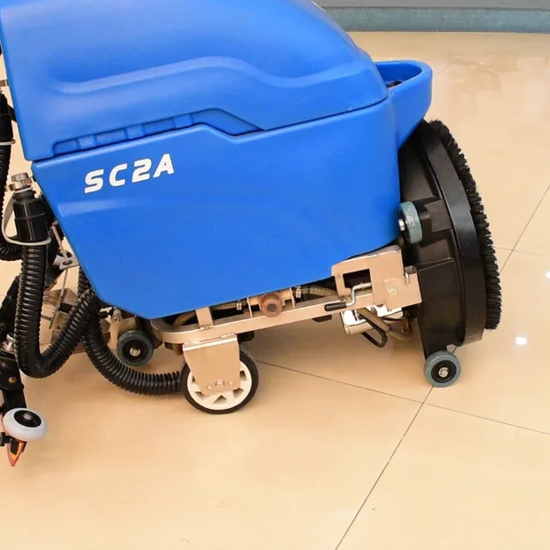 Industrial Walk Behind 18inch Cleaning Equipment Floor Scrubber with Cable for Hotel